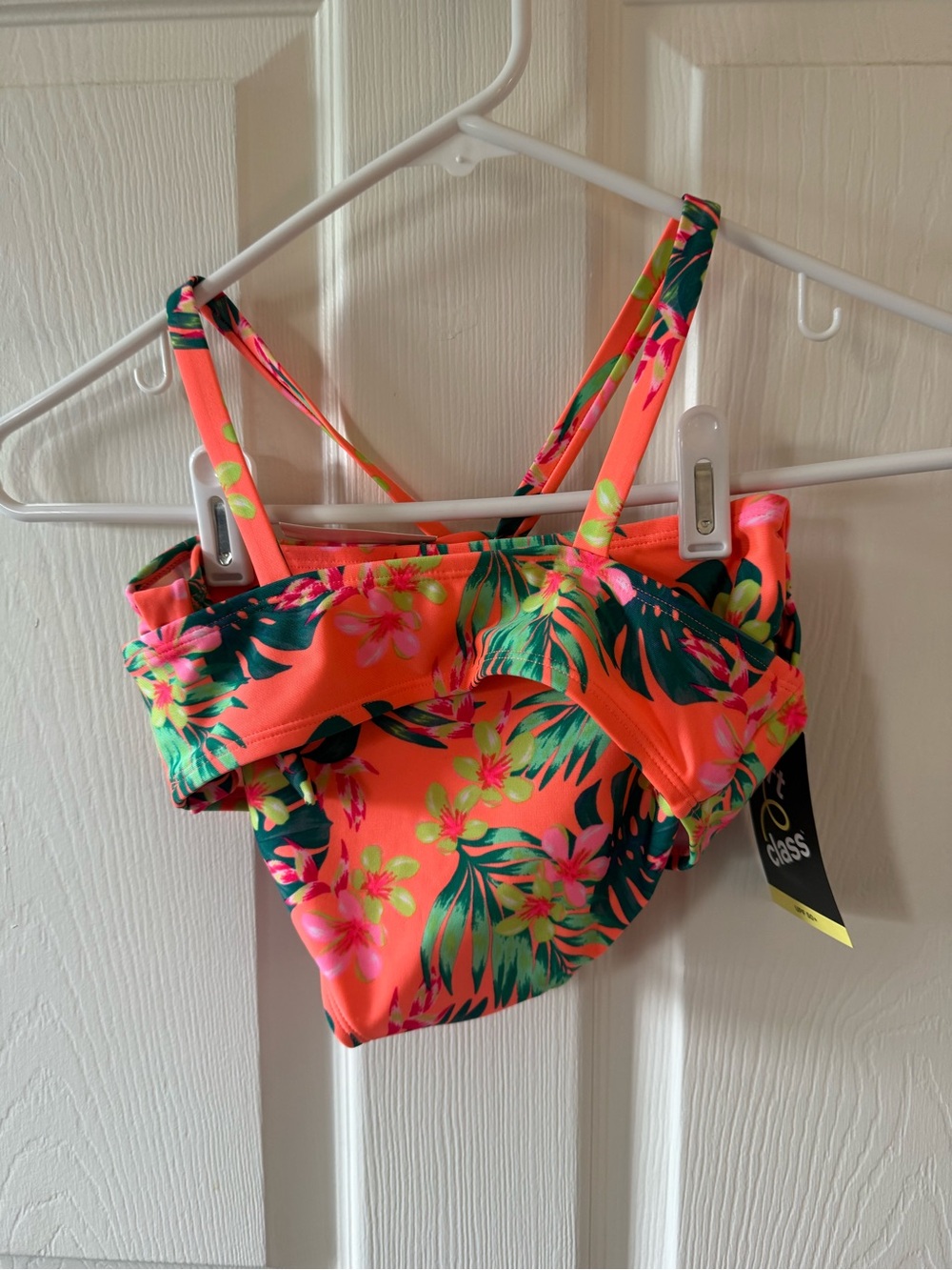 Target Neon Coral Floral Two-Piece Bikini Set